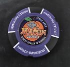 Macon, Georgia Harley Davidson Poker Chip / Purple & Black