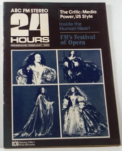 ABC FM Stereo 24 Hours February 1980 Vol 5/1  Australian magazine Opera Festival - Picture 1 of 13