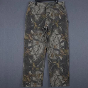 Carhartt Camo Carpenter Pants Mens 38x32 (Fits 35x31) Realtree Hardwoods B158 CM - Picture 1 of 14