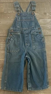 Original Kinder Latzhose Oshkosh blau Vintage Jungen Größe 24 Monate - Bild 1 von 3