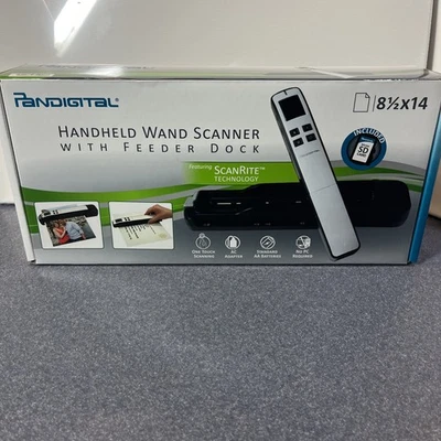 Pandigital Handheld Wand Scanner with Feeder Dock Black NIB - Image 1 of 4