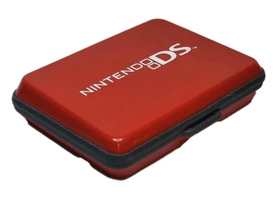 Estuche rígido rojo Nintendo DS Power A almacena juegos, consola, varios Foto 1 de 4