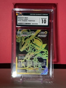 CGC 10 GEM MINT Rayquaza VMAX TG29/TG30 Silver Tempest 2022 Pokemon Card - Picture 1 of 2