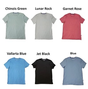 Lucky Brand Crewneck Ribbed Collar Side Slip Hem Short Sleeve Jersey Tee - Picture 1 of 9