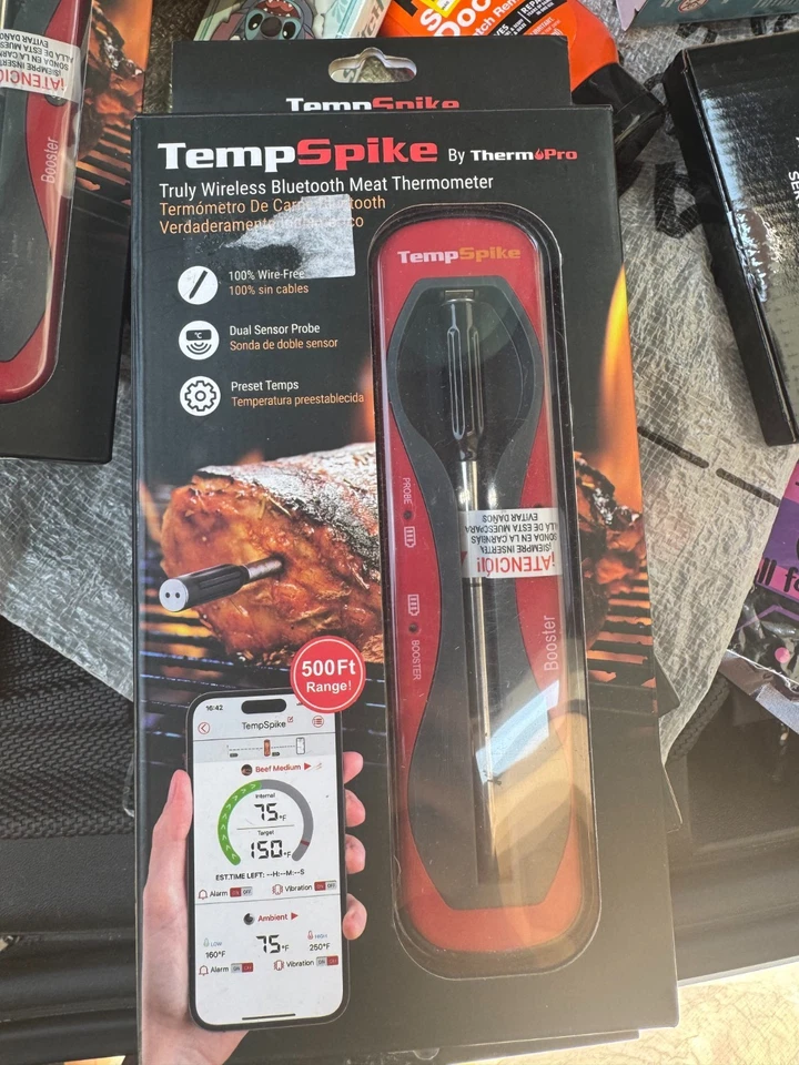 ThermoPro TempSpike 500 ft Wireless Meat Thermometer TP960 Digital Bluetooth