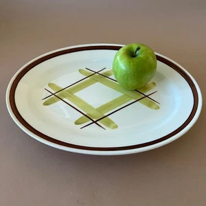 Vintage Edwin Knowles kariert 13,75" ovale Servierplatte 1951 sehr guter Zustand - Bild 1 von 9