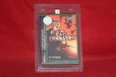 Papi Commando (Sega Genesis, 2016) Authentic Game Cartridge, Sealed - Image 1 of 4