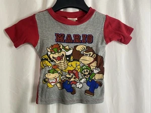Super Mario Tee Shirt Boys Size 8 Short Sleeve Wear 2011 Snug Fitting Kids - Picture 1 of 10