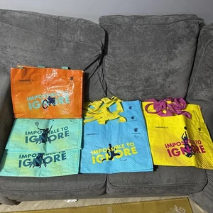 9 Sainsbury’s Paralympics GB reusable Shopping Bags assorted colours (USED) ⬇️ - Picture 1 of 12