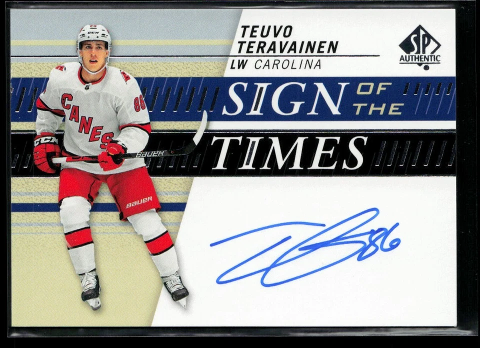 2020-21 SP Authentic Sign of the Times #SOTT-TT Teuvo Teravainen - Image 1 of 2