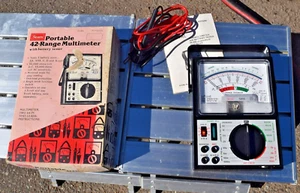 Sears 42 Range Multimeter/Tester 34 460.5205 w/ Original Box & Manual  Mint Cond - Picture 1 of 7