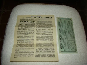 Miller For President Keep The Panamacanal Is There Another Lincoln Flyer  - Bild 1 von 4