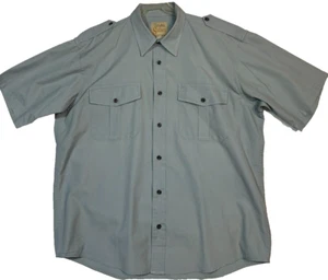 Cabela's Safari Series Men's SS Shirt L Large Gray Cargo Button Sport Hunt Fish - Picture 1 of 14