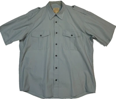 Cabela's Safari Series Men's SS Shirt L Large Gray Cargo Button Sport Hunt Fish - Image 1 of 4