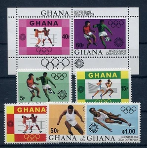 Ghana 472/76 Block 46 Mint/Olympiad - Football 1/3160 - Picture 1 of 1