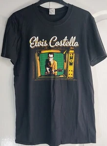 Elvis Costello T-Shirt *selten* schwarz 2015 UK Detour Tour Größe Medium. - Bild 1 von 3
