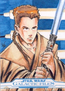 2017 Star Wars Galactic Files Reborn Sketch Card Fuentes Obi Wan - Picture 1 of 1