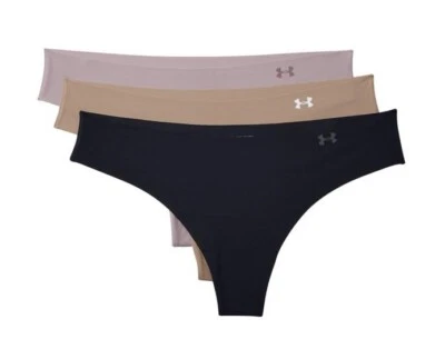 UNDER ARMOUR 3 PACK THONG WITH LASER EDGE NEW IN PACKAGE SIZE X-LG STYLE 132615 - Image 1 of 4