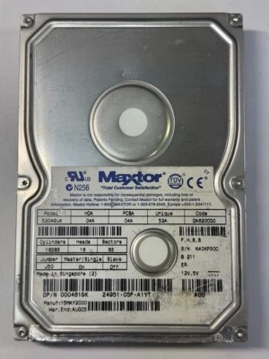 Maxtor 000481GK 52049U4 20.4GB 7.2K RPM 2MB Cache ATA-66 3.5"HDD - Image 1 of 4