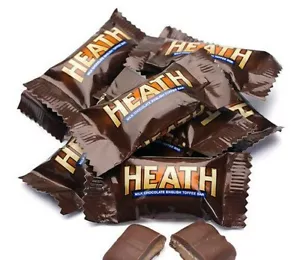 HEATH Miniatures Milk Chocolate English Toffee Candy Bars BULK CANDY- 1 POUND - Picture 1 of 2