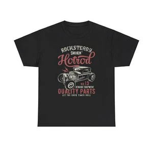 Rocksteady Smokin Hotrod Quality Parts Unisex Heavy Cotton Tee - Picture 1 of 17