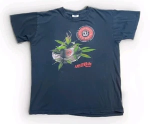 Vtg Cannabis Starbuds Coffe Shop Amsterdam Holland Weed T Shirt Medium - Picture 1 of 7