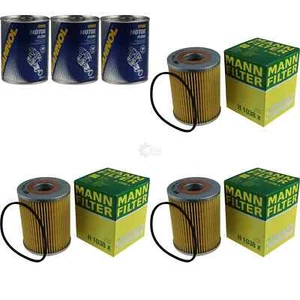 3x Original MANN Ölfilter H 1038 x + 3x SCT Motor Flush Motorspülung - Bild 1 von 6