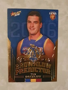 AFL Select 2016 Brownlow Predictor BP14 Tom Rockliff Brisbane #179 - Picture 1 of 2