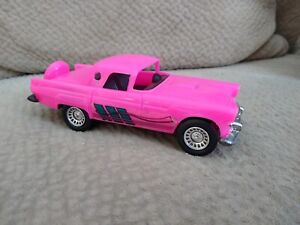 Vintage Tootise Toy Plastic Hot Pink 1956 Ford T-Bird Thunderbird - 7" Long