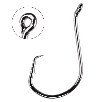 100Pcs Fishing Hooks Circle Hook 6#-7/0# Offset Octopus Hooks Bass Catfish - Image 1 of 4