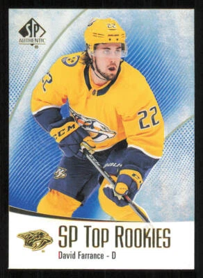 2021-22 SP Authentic Top Rookies Blue #TR47 David Farrance - Image 1 of 2