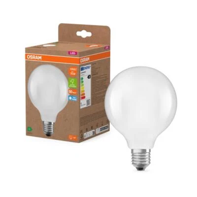 OSRAM E27 Globe 95 besonders effiziente LED Kugellampe Frosted 5W wie 75W 6500K - Bild 1 von 4
