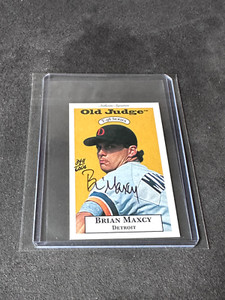 Brian Maxcy 1996 Signature Rookies Old Judge Autograph Auto