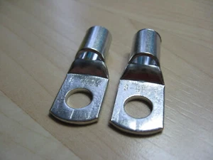 Lot of (2) Cable Lug 2AWG 35mm² 5/16" M8 Battery Lug Ring Terminal #E71DF - Bild 1 von 5