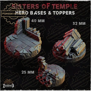Bases - Sisters of Temple - Hero Bases Round 25, 32, 40mm (x3) - Imagen 1 de 1