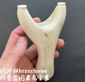 Deer Antler Horn Stag Slingshot Frame Outdoor Catapult Hunting Bow Game Toy - Picture 1 of 7