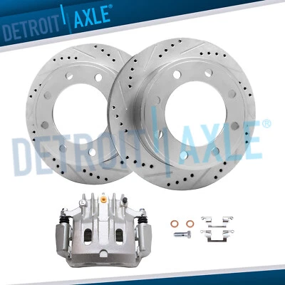 Rotores de freno traseros perforados pinza de freno derecha para Ford F-250 F-350 SD 2000-2004 Foto 1 de 4