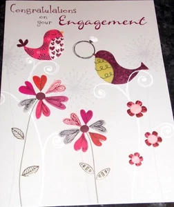 Enhorabuena por tu tarjeta de compromiso de Daydreams Cards. Tema Pájaros - Imagen 1 de 4