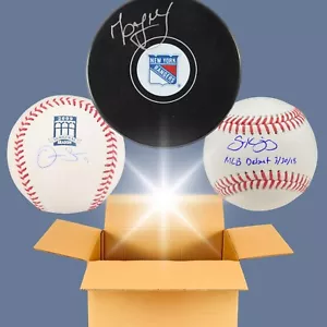 Autographed Sports Ball/Puck Surprise Box - Picture 1 of 2