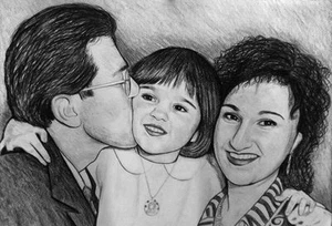 Ritratto a matita personalizzato su commissione da foto idea regalo - Foto 1 di 18