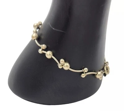 Pulsera Premier Designs Plateada Retirada JUGUETE Eslabón Curvo Cuentas Deslizantes Foto 1 de 4