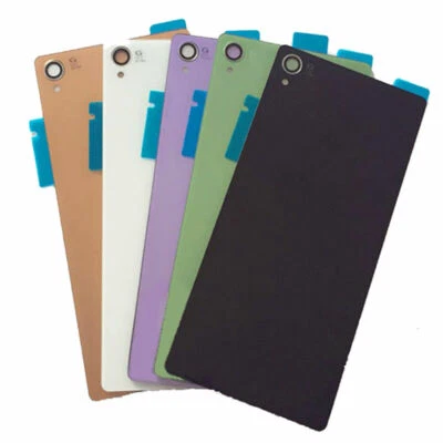 Neu für Sony Xperia Z Serie Akku Back Gehäuse Glas Cover Schwarz + Kleber - Bild 1 von 4