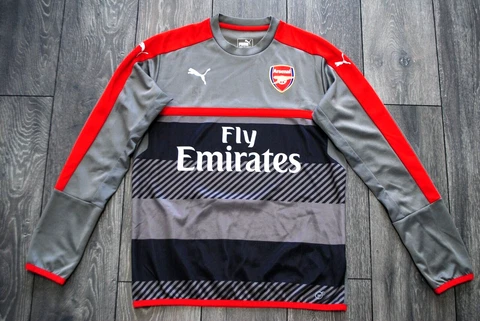 MEN PUMA FC ARSENAL 2016/2017 TRAINING FOOTBALL SOCCER SHIRT JERSEY SIZE MEDIUM Cover
