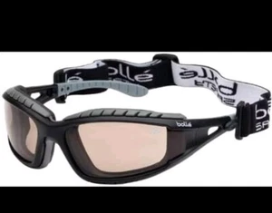 Bolle Safety Tracker 11 Black Frame Brown Safety Glasses - Picture 1 of 5