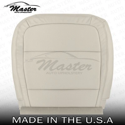 适用于 2013 - 2019 年福特 Flex 发球杆底部穿孔沙丘棕黄色乙烯基座椅套 — 第 1/4 张图片