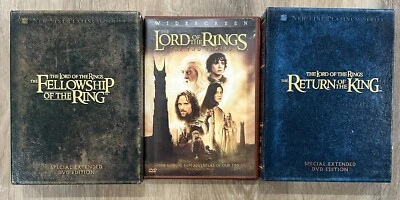 Lord of the Rings DVD Complete Trilogy, plus special edition Fellowship and RoTK - Image 1 of 2