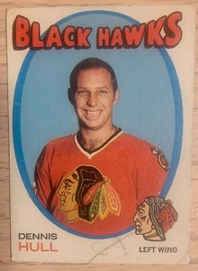 1971/72 Topps Hockey - #85 Dennis Hull - Chicago Black Hawks - fair cond - Picture 1 of 2