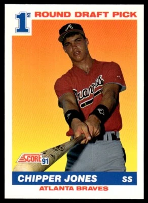1991 Score Chipper Jones Rookie Atlanta Braves #671 R56 - Image 1 of 2