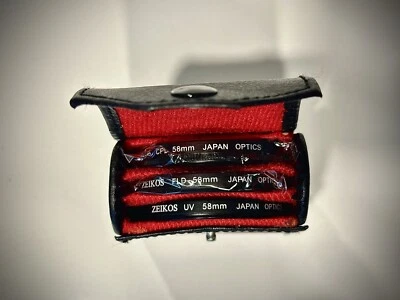 58mm Filter Kit Japan UV/CPL/FLD/ 3-Piece High Definition ZEIKOS OPTICS Lenses - Image 1 of 4