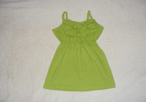 Arizona Jean Co. Green Ruffles Straps Camisole Tank Top - Size 7/8 - Picture 1 of 2